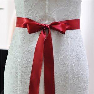 TOPQUEEN S40-4 New Stock Wedding Ribbon Sashs 4cm Width 19 Colors Ribbons for Dresses Satin Sashes Wedding Chair Sashes