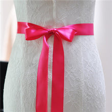 Load image into Gallery viewer, TOPQUEEN S40-4 New Stock Wedding Ribbon Sashs 4cm Width 19 Colors Ribbons for Dresses Satin Sashes Wedding Chair Sashes
